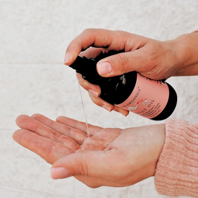 Irene Organics Organic Belly Oil for Pregnancy Stretch Mark Prevention and Treatment Award Winning Anti Stretch Mark Tummy Oil For Pregnancy and Postpartum - Hydrating Bump Serum