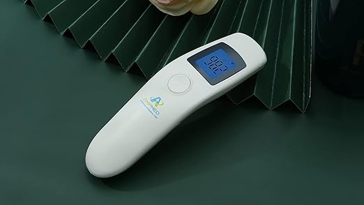 Amplim Non-Contact Forehead Thermometer for Kids and Adults - Touchless Digital Fever Thermometer with Temporal Head Function - No-Touch Baby Thermometer for Accurate Temperature Reading