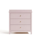 Graco Sasha 3-Drawer Chest with Changing Table Topper (Blush) – GREENGUARD Gold Certified, Nursery Bedroom Chest with Spacious Storage, Interlocking Drawer System, Pre-Installed Tracks