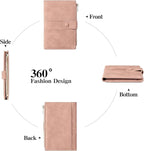 Passport Holder for Travel Rfid Passport Wallet for Women Men with Zipper Pocket Pen Sim Card Holders Slim Travel Accessories