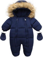 Baby Girl Winter Snowsuit Toddler Jacket Clothes For Boy Infant Jumpsuit Hoodied
