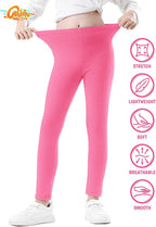 Girls Leggings Cotton Leggings for Toddler Footless Girls Pants Stretchy Baby Girl's Pants Infant Basic Leggings Size 6M -14Y