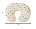 Onacosht Muslin Nursing Pillow Cover Soft 100% Cotton Feeding Pillow Slipcover Fits Standard Infant Nursing Pillow for Boy and Girl, Rainbow Printing