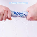 Viviland Baby Towels and Washcloths, Soft Absorbent Baby Boy Bath Towel Set, Whale Hooded Towels with 5 Infant Washcloths (6 Pieces)