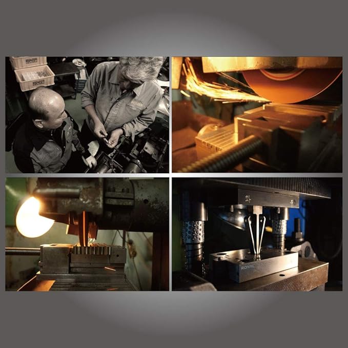 ROYAL [Made in Korea] Premium Manual Nose Hair Trimmer for Men Silver Bullet, Battery-Free, Stainless Steel Rotary Blade Grooming Tool, Waterproof, Safe & Painless with Patented Mechanism, ET-3