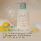 AVCA Baby & Kids All-in-One Shampoo & Wash for Sensitive Skin and Gentle Cleansing 500ml/16.90fl. oz.