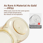 Thyseed Infant Spill Proof Weighted Straw Sippy Cups with Handles and Lids Breastfed Baby First Soft Spout Top Training Water Cup Toddler Boy Girl No Leak Transitioning Bedtime Milk Bottles 6 Months+