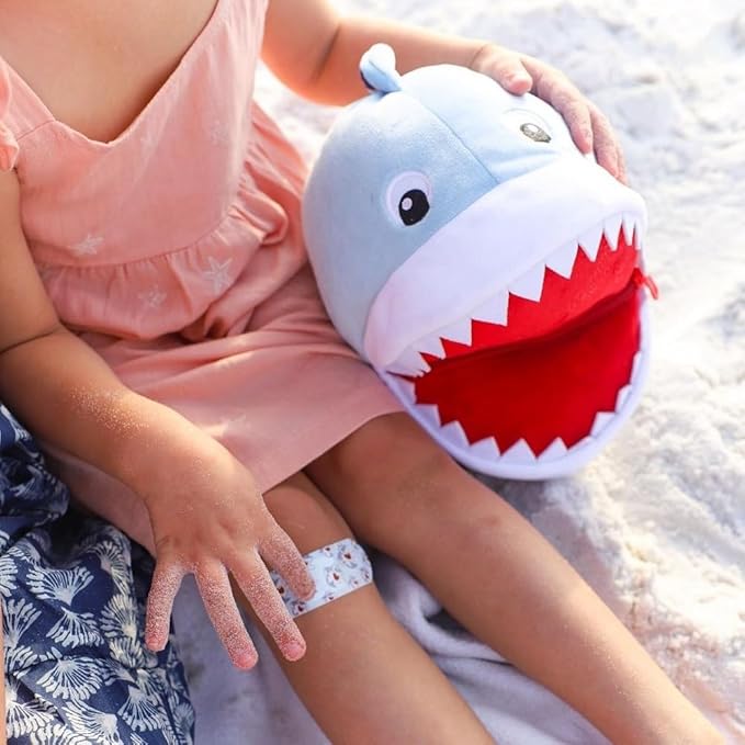 Plush Aid Kit for Home - First Aid Kit for Kids - Toddler First Aid Kit - Mini Boo Boo Kit – Mini Emergency First Aid Classroom – Finn Shark Plush Bag
