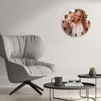 Generic Custom Clocks for Walls Personalized Wall Photo Customized Round Clock for Birthday Wedding Present Family Friends Gifts, 12x12Inch