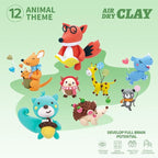 Air Dry Clay Kits - Modeling Clay for Kids, Ultra Light & Soft, Safe & Non-Toxic, DIY Airdryclay Kit with Sculpting Tools and Tutorials, Creatible Art Crafts Toys Gifts for Boys Girls