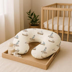 Nursing Pillow Covers 2 Pack, Breastfeeding Pillow Slipcovers Soft and Stretchy, Nursing Covers for Baby Girls Boys Newborn (Sailing Waves)