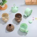 IMIKEYA Stackable Formula Dispenser - 4-Layer Milk Powder Container for Travel Light Green