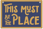 This Must Be The Place Banner, Trendy Retro Wall Hanging, Inspirational Wall Decor, Nostalgic Banner Flag, Wall Flag Living Room Bedroom Office Apartment Gallery Decor, Banner for Room
