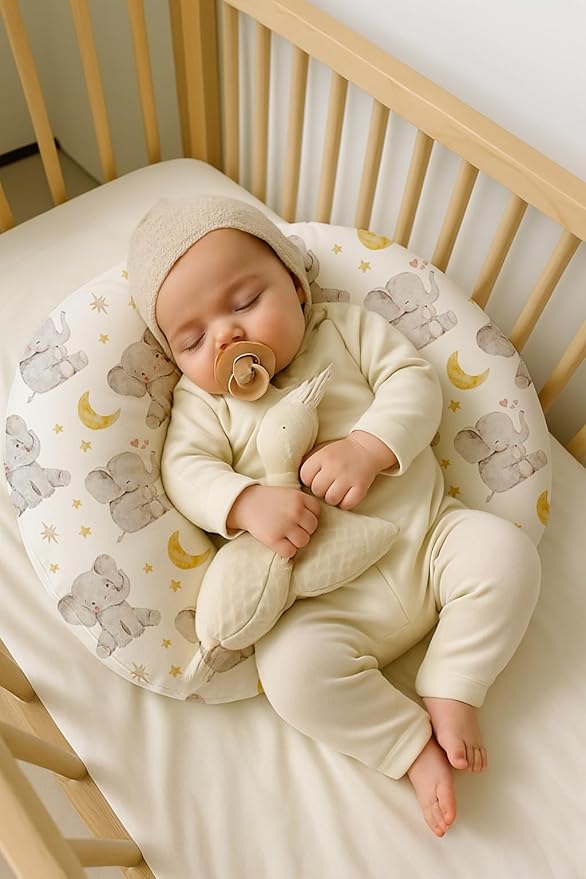 Nursing Pillow Covers 2 Pack, Breastfeeding Pillow Slipcovers Soft and Stretchy, Nursing Covers for Baby Girls Boys Newborn