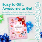 Princess Sticker Book Activity for Kids, World of Princesses by Cupkin, Toddler Airplane Travel Essentials, 500+ Stickers for Kids 12 Scenes + Coloring Book Pages, Girly Kid Gift, Crafts Ages 2-8