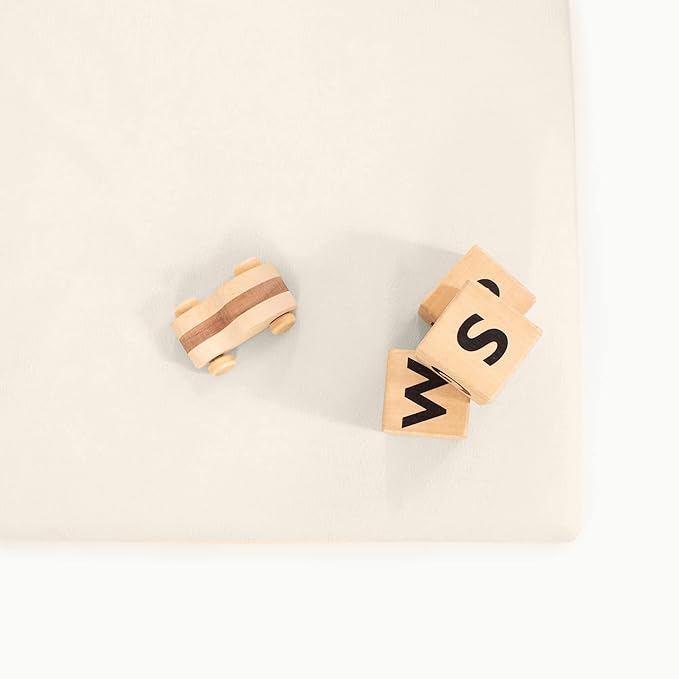 Gathre Baby Changing Pad, Made of Premium, Soft, Water-Resistant Vegan Leather, Portable Playmat for Babies, Use at Home Nursery or During Travel - Ivory