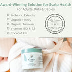 Yobee Ultra Gentle Soothing Scalp Mask - Dry Scalp Treatment Hair Mask Safe For Sensitive Baby Skin - Probiotic Infused - For Sensitive Scalp & Cradle Cap - For Babies, 4 fl oz