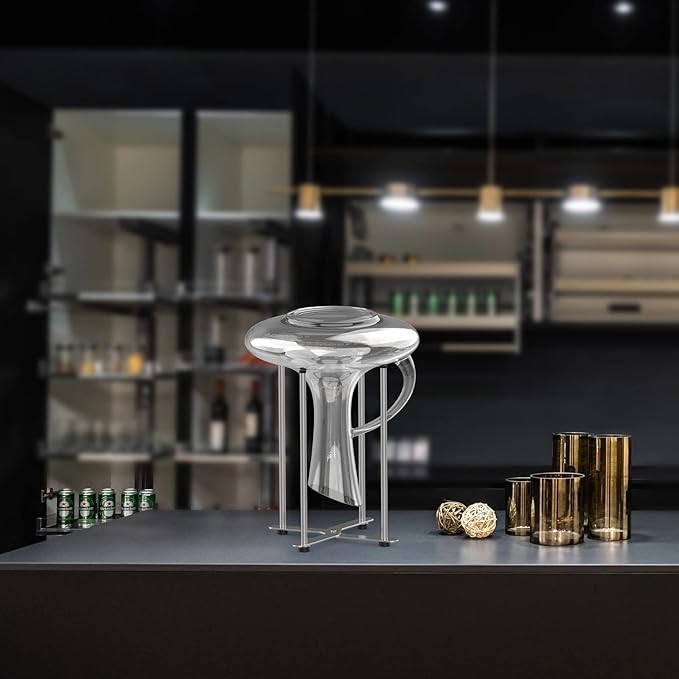 Plastic Bag & Bottle Drying Rack, Multifunctional Wine Decanter Holder, Collapsible Countertop Stand