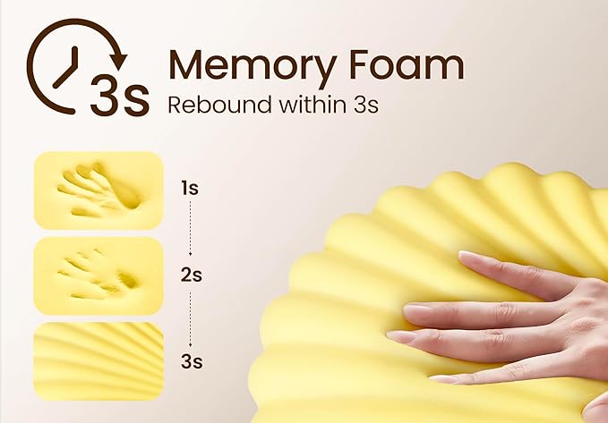 Pregnancy Pillow for Sleeping Memory Foam Pillow for Side Sleeper, Maternity Pillow Support for Back, Belly, HIPS for Pregnant Women, Portable and Adjustable Travel Wedge Pillow (CoolingSilk Grey)