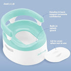 Jool Baby Potty Chair for Toddler Toilet Training - Splash Guard & Back Support (Aqua)