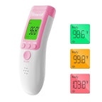 Digital Non-Contact Infrared Forehead Thermometer for Adults, Kids, and Baby, 3-in-1 Medical Grade Thermometer with Fever Indicator, Instant Reading, Backlit LCD Display