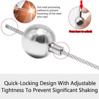 Furniture Anchors 4 Pairs No Drill Heavy Duty Anchors Fridge Lock Adjustable Self-Adhesive Safety Anti Tip Straps for Baby Proofing 220lbs Tension Earthquake Resistant Metal Straps Prevent Falling