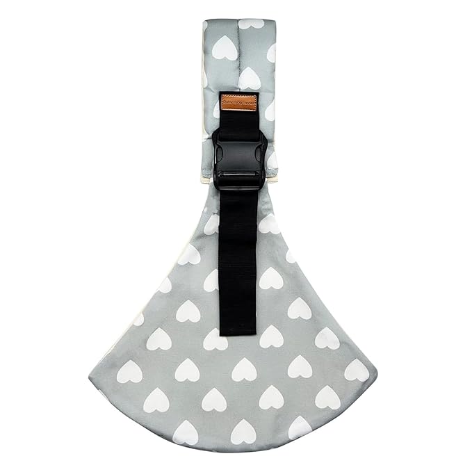 Baby Sling Carrier Newborn to Toddler Adjustable One-Shoulder Design with Hip Seat Support, Labor-Saving Baby Wraps Carrier 10-30 lbs(Heart)