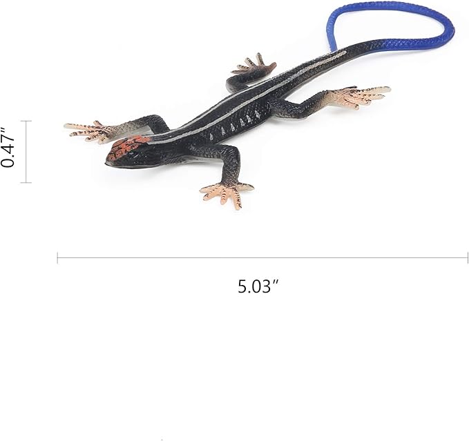 UANDME 8pcs Lizard Animal Figurines Realistic Reptile Animal Figures Chameleon Prank Props Scary Toy Playset Wilde Life Creatures