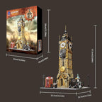 BRICKKK Architecture Big Ben Building Set - Steampunk Clock Tower Construction Kit for Adults and Teens, Famous Landmarks London Model, Collectible Building Bricks Toys