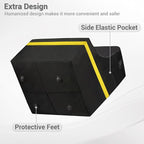 Car Seat Travel Bag - Padded, Comfortable, Durable, Roomy Gate Check Carseat Cover Backpack Fits 3-in-1，Convertible, Booster & Infant Car Seats for Airplane, Airport, Yellow