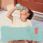 Pura my-my Silicone Sippy Cup 5oz/150ml - Training Cup, Reusable, Platinum Food Grade Medical Grade, Spill Proof Cups for Kids, Toddlers, Babies & Infants (Rose)