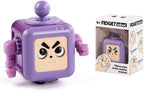 Fidget Robot Cube Fidget Toy, Magic Cube Stress and Anxiety Relief Toys, Fidgets Robot Cube Fidget Toy Cube Relaxing Hand-Held for Adults, Killing Time Cool Fidget Block for ADD/ADHD/OCD (Purple)