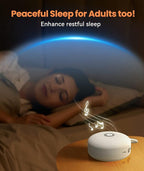 Dreamegg Portable Noise Machine for Baby Adult, Features Powerful Battery, 21 Soothing Sound, Noise Canceling for Office & Sleeping, Sound Therapy for Home, Travel, Registry Gift, Classic White