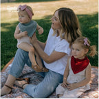 Parker Baby Muslin Bandana Drool Bibs | 100% Soft Muslin Cotton, Absorbent & Adjustable | Stylish Teething & Drooling Bibs