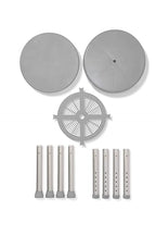 Medline Durable Aluminum Frame, Round Swivel Shower Stool, Gray, Supports up to 300lbs.