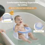 Baby Bath Seat for Babies 6 Months & Up - 360°Protection Bath Seats for Babies Sitting Up | Baby Infants Bath Chair with Temperature Alert & Cushion | Toddler Bath Seat Newborn Baby Bathtub Seat