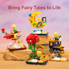 PANTASY Le Petit Prince Building Block Set Adults & Kids Collectible Brick Model,Rose,Train,Moon & Airplane Figures,Le Petit Prince Creative DIY Building Toys Gift for Fans of Stories