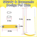 Swing Set for Kids with 66” Chain-Play Swing for Adults with Stainless Steel Mental Taiangle Ring-Suitable for Family Backyard-Play Swing Set (AB010002-7)