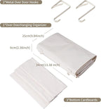 ANTIS'S HOME Over The Door Organizer Boho Bedroom Decor Nursery Storage with 3 Large Woven Pockets, Macrame Nursery Organizers and Toys Storage, Behind Door for Bathroom, Beige Back of Door Organizer