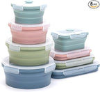 Collapsible Silicone Food Storage Container Set (INDIGO)