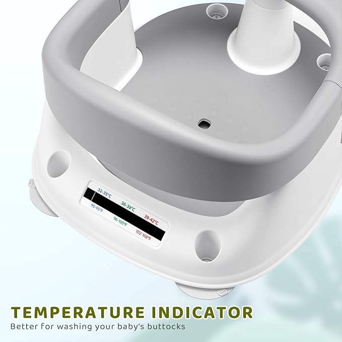 Baby Bath Seat, 2025 New Upgraded Infant/Toddler Sit Up Bathtub Seat for 6-12-24 Months, Great Shower Gifts for Newborn and New Mothers