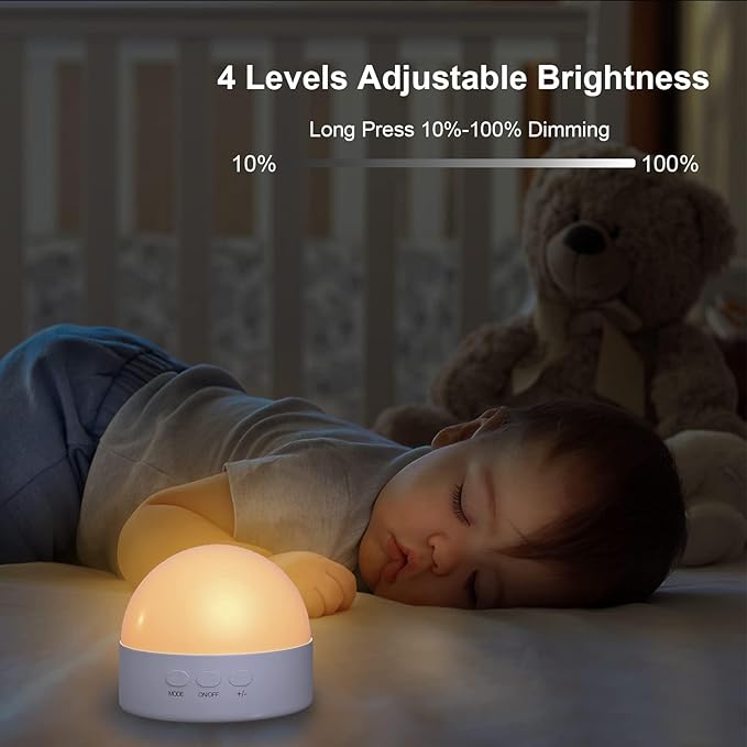 Kintion Night Light, Dimmable 8 Color Portable LED Night Light, 1800mAh Rechargeable Nursery Light Lamp, Soft Eye Caring Warm White, White, Red, Blue, Green Color Lighting for Sleep Aid (White, 2pcs)