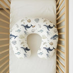 Nursing Pillow Covers 2 Pack, Breastfeeding Pillow Slipcovers Soft and Stretchy, Nursing Covers for Baby Girls Boys Newborn