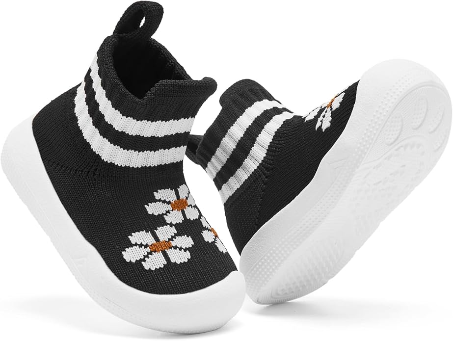 Engtoy Baby Shoes & Socks - Non-Slip Breathable Slippers with Soft Rubber Sole - Baby Boys & Girls Slip On Sneakers