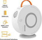 Bubble Machine Automatic Bubble Blower for Kids Toddlers Rechargeable Battery Portable Bubble Maker Electric Bubble Machine Auto Rotating 90°/360° Outdoor Toy for Birthday Party Wedding