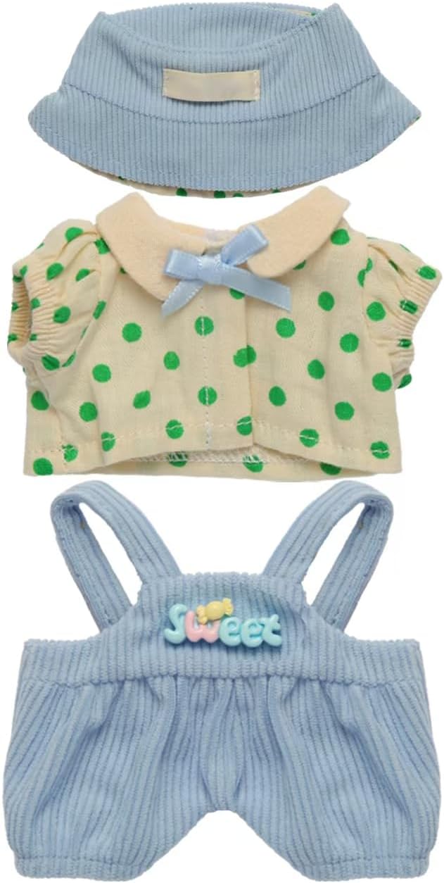 17CM Collectible Doll Clothes.17cm Mini Doll Clothing Set.Exquisite Handmade.Suitable for Small Collectible Dolls.Multiple Styles Available (Dresses/Casual Wear/Holiday Outfits) (NO Doll)(Style C)