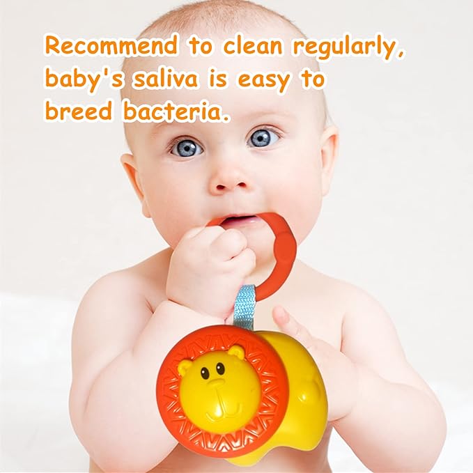 Baby Toys, Cartoon Animal Hanging Rattle Toys, Handbells Baby Rattles, Baby Bed Crib Car Seat Travel Stroller Toys for Infant, Best Birthday Gift for Newborn, 4 Pack