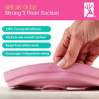 Elk and Friends Kids 7.8” Porcelain Divided Plates with Silicone Suction Sleeves + Lids | Suitable for Kids/Toddlers | Microwave & Dishwasher Safe | Non Slip | Snack Dishes | 4 Pack