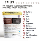 Unscented Baby Soap Bar for Sensitive Skin | Only 7 Ingredients | Gentle Face & Body Wash for Babies, Toddlers, Kids & Adults | Organic and Natural | 5 Bars