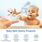 b&h Baby Bath Thermometer, Swan Digital Infant Safe Bath Thermometer - Reliable Temperature Readings - Easy to Read Screen- Shower Timer - Waterproof and Floats in Water, Newborn Must Haves